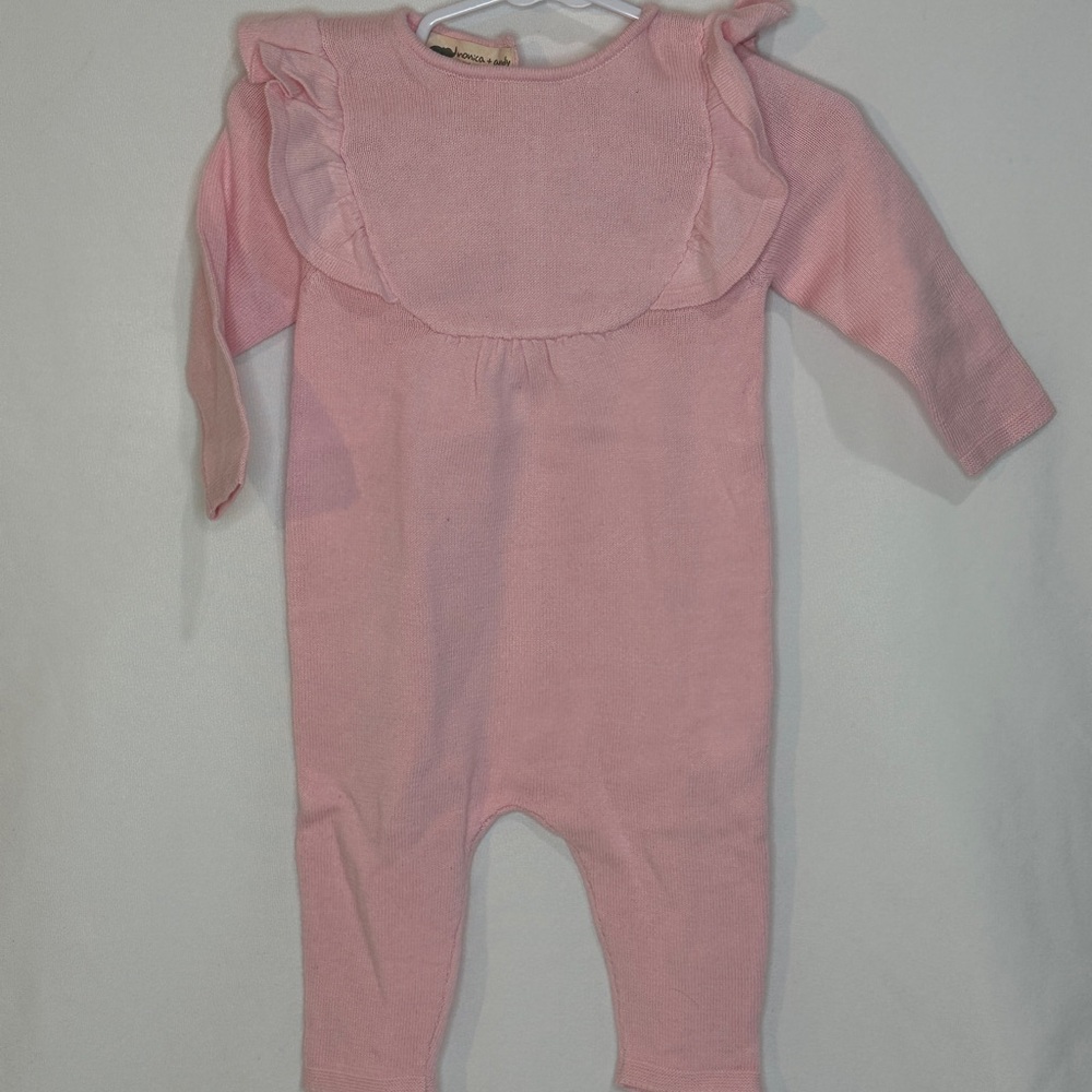 Pink Ruffled Kids One Piece